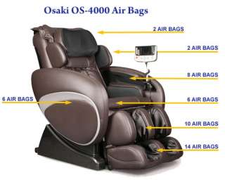   Executive Zero Gravity Massage Chair Air Bags Shiatsu Massage  