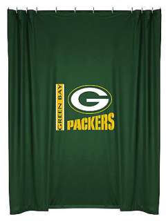 Green Bay Packers Logo Fabric Shower Curtain  