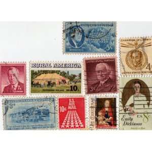  9 Vintage United States Postage Stamps 