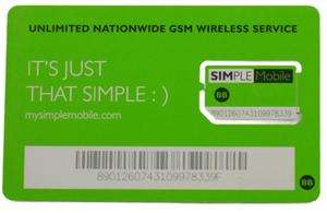 SIMPLE MOBILE SIM CARD 4G GSM PREPAID STARTER KIT FACTORY BRAND NEW 