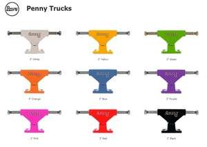 Penny Skateboards 3 Coloured Trucks   Choose Colour FREE DELIVERY NEW 