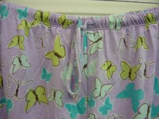 june & daisy butterfly sleep set shirt pajamas size XXL  