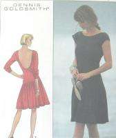 Vintage 80s Misses Slim Fit Dress Pattern Knit 8588  
