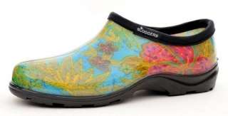SLOGGERS PRINTED GARDEN SHOES WOMENS MIDSUMMER BLUE SIZES 6 10  