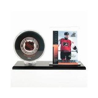 Black Acrylic Base Hockey Puck & Card Holder by BCW