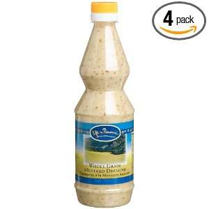  In Provence Whole Grain Mustard Dressing, 16.9 Ounce Plastic Bottles 