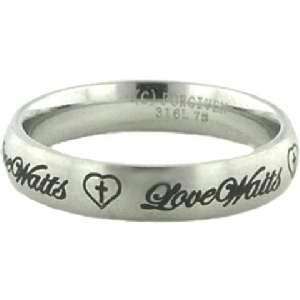  Love Waits Purity Ring (Stainless Steel) Size 10 Jewelry