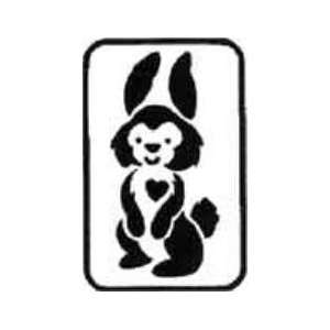 Happy Easter Bunny Rabbit Sweet Greeting Dark Chocolate Greeting Card 