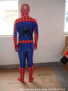Spider Man Mascot Costume Fancy Dress Suit Outfit  