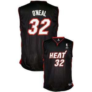 Reebok Miami Heat #32 Shaquille ONeal Black Youth Replica Basketball 