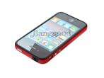 TPU Bumper Frame Silicone Skin Case With Side Button For iPhone 4 4S 