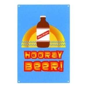  Red Stripe Hooray Beer Magnetic Tin Bar & Pub Sign