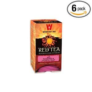 Wissotzky Red Tea with Rosehip and Passion fruit, 1.41 Ounce Boxes 