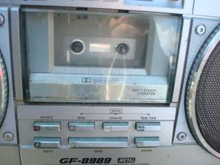   SHARP GF 8989 STEREO RADIO CASSETTE BOOMBOX GHETTOBLASTER  