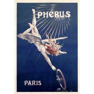  Phebus Vintage Giclee Bicycle Poster 