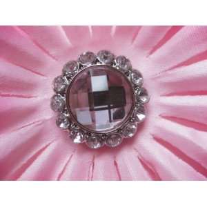  20mm Light Pink Acrylic Rhinestone Buttons 6alp Arts, Crafts & Sewing