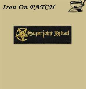 Superjoint ritual embroidered patch, iron on  
