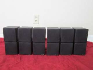   Speakers.Home Theater Rear Black Surround Sound System Set.Lot  