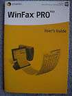 WinFax Pro Version 10.0 Users Guide Book Symantec