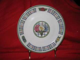 International Tableware Plaid Posey salad plate  