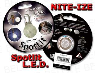 Nite Ize Spotlit White LED Carabiner Light SLG 03 02 094664008045 