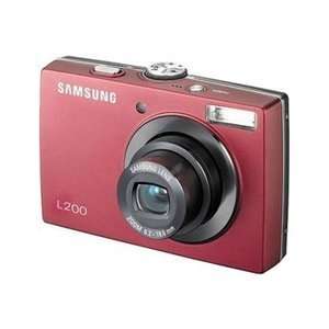  Samsung L200 10MP Digital Camera with 3x Optical Zoom (Red 