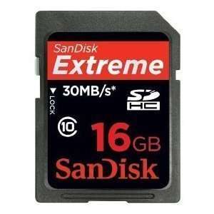SanDisk 16 GB, Extreme Secure Digital High Capacity (SDHC) Memory Card 