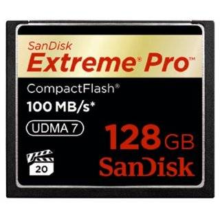 SanDisk Extreme Pro CompactFlash 128 GB Flash Memory Card SDCFXP 128G 