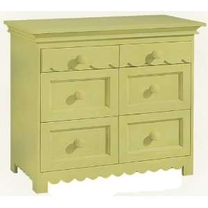  Alligator Enterprise I2302 Scallop 6 Drawer Dresser 