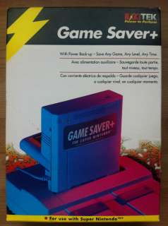   Nintendo Nakitek Game Saver+ SNES Game Saver + With Box Back Up  