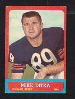 1963 Topps #62 Mike Ditka Chicago Bears Vintage Superstar Card $60.00 