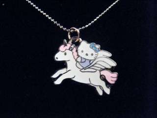 Hello Kitty Unicorn necklace silver chain 1 charm  