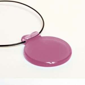  Teething Necklace for mom Circle Slide Necklace   Plum 