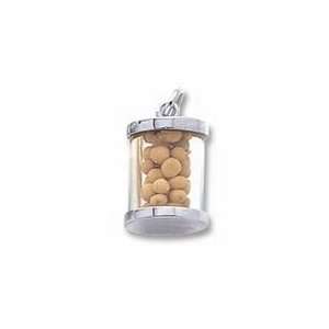  Mustard Seeds Charm   Sterling Silver Jewelry