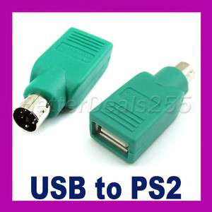 USB A to PS2 PS/2 Adapter Converter Keyboard Mouse Mic  