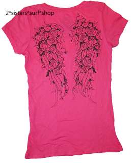 NeW METAL MULISHA Rose Wings Tee T Shirt M  