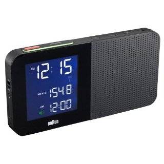 Braun BNC010BK RC Digital Alarm Clock Radio Black by Braun