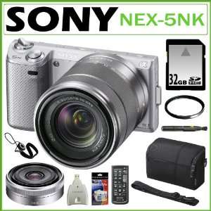 com Sony NEX 5NK/S 16.1MP Compact Interchangeable Lens Digital Camera 