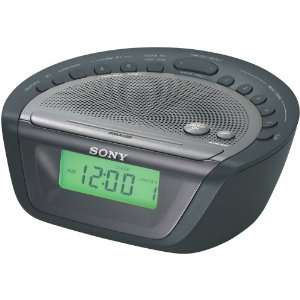  Sony ICF C263 AM/FM Clock Radio with Digital Tuner (Black 