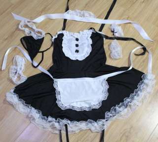   Sexy Maids Uniform Outfit Party Cosplay Costume Maids Set  
