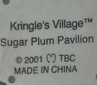 Boyds Town Kringles Village Sugar Plum Pavilion VTG EUC  
