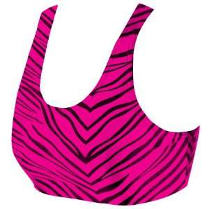  JB Bloomers Zebra Print Bras BLACK/HOT PINK AL