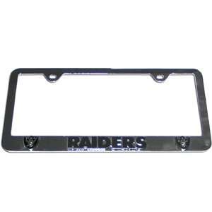   Raiders License Plate Frame   3D Deluxe 