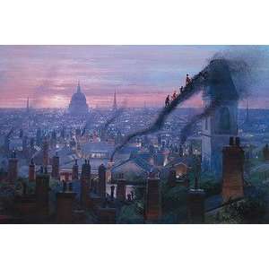  Mary Poppins Smoke Staircase Disney Fine Art Giclee By 