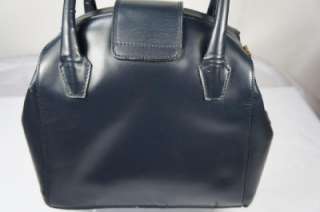 Bally Dark Blue Gladstone Top Handle Bag & Shoulder Strap Natural 