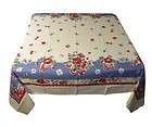 VERY BERRY red blue berries Cotton KITCHEN TABLECLOTH NEW