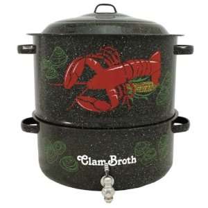  Graniteware 3 Pc. Clam & Lobster Steamer 