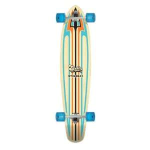  SDS Longboard Stingray Bamboo Kicktail Skateboard Sports 