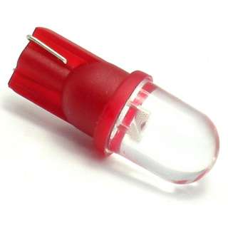 50pcs Red T10 1LED Wedge Bulb 194 168 W5W Convex Side  