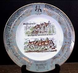 Shakespeares Birthplace & Ann Hathaways Cottage PLATE  